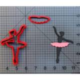 Ballerina's Ballerina cookie cutter kitchen baking supplies cake icing decoration tools set 3D printed custom seal