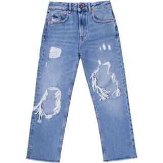 👉 Spijkerbroek vrouwen blauw 'Aryel-J' jeans with holes