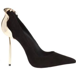 👉 Stiletto vrouwen zwart ‘Petalo’ embellished pumps