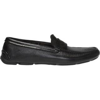 👉 Shoe leather male zwart slip-on shoes