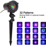 👉 Projector 32 RGB Christmas Laser Light Outdoor Garden Waterproof DJ Tree Villa House Holiday Lights