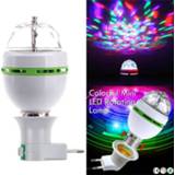 👉 New Full Color 3w Mini E27 RGB LED Lamp Auto rotating dj disco stage lighting 85-265V Holiday Bulb for Bar KTV