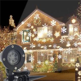 👉 Projector Christmas Snowflake Laser Light Snowfall 6 LED Moving Snow Outdoor Lawn Lamp For New Year Party Decor