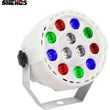 SHEHDS Mini Led Flat Par 12x3W RGBW 4 Color Wash Lighting For DJ Party Club Disco 8 channels DMX 512 Master/Save Stage Light