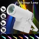 👉 Pinspot 30W RGBW LED Stage Lighting Beam Spotlight Professional DJ DISCO Party KTV Backlight Light 360-degree