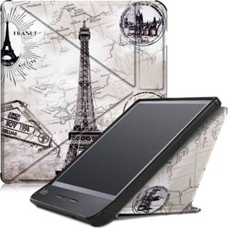 Active Kobo Libra H2O hoesje - Tri-Fold Book Case Eiffeltoren 8719793067559