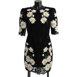 👉 Dress vrouwen zwart Floral Lace Chamomile Sicily 8052087806916