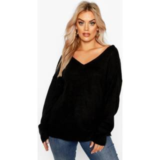 👉 Sweater vrouwen Plus With V Neck Detail Front And Back