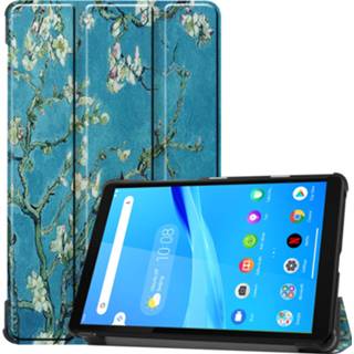 👉 Witte active Lenovo Tab M8 hoes - Tri-Fold Book Case Bloesem 8719793070412