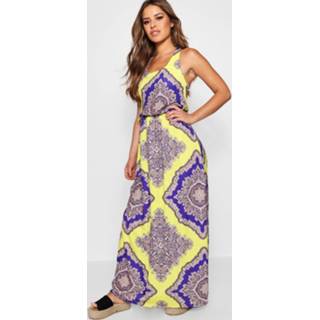 👉 Maxi dres multi vrouwen Petite Neon Paisley Dress
