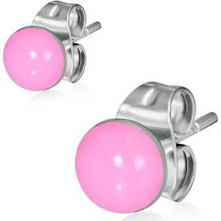 Oorsteker active dame roze edelstaal RVS RVS- Oorstekers 8718868658333