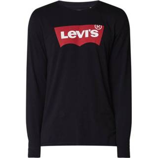 👉 Longsleeve l m male zwart met logoprint 1579478217672