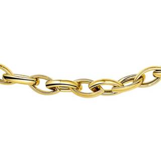 👉 Bicolor Geel- en Witgouden Collier met een Schakelbreedte van 6mm