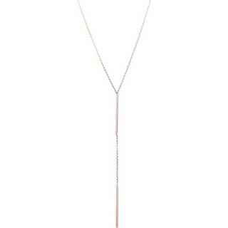 👉 Hals ketting zilveren active Roségoudkleurig Tube Collier van Karma