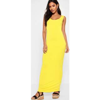 👉 Maxi dres geel vrouwen Dress, Yellow