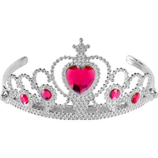 👉 Diadeem roze zilveren parels active Mooi prinsessen met nep 8003558097890