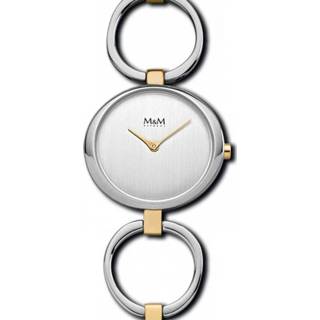 👉 Horloge goudkleurige active vrouwen Abstract M&M voor Dames met Elementen 4041299111950