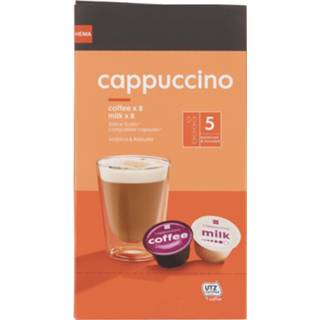 👉 HEMA Koffiecups Cappuccino - 8 Stuks 8718537551194