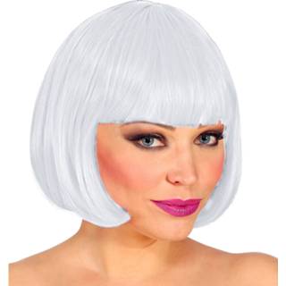👉 Pruik wit active Leuke korte Lou Louin de kleur 8003558097548