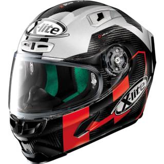 👉 Helm zwart grijs rood carbon unisex X-Lite X-803 Ultra Petrucci Test 2XS 8030635634525