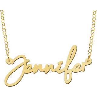 👉 Names4ever Gouden Jennifer Naamketting GNK64