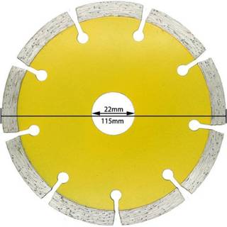 Diamant zaagblad steen keramische marmer Mayitr 1 pc 115mm Zaagbladen Cirkelzaagblad Droog Doorslijpschijf voor Beton Baksteen saw Tool 8719898847322