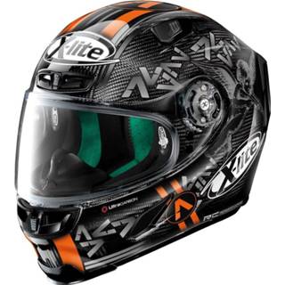 👉 Helm zwart oranje carbon unisex X-Lite X-803 Ultra Canet 2XS 8030635636086