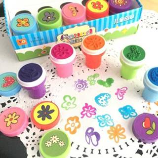 Postzegel kinderen 10 Stks Leuke Cartoon Kids Postzegels Voor Kind Schilderij Tekening Speelgoed DIY School Scrapbooking Stamper 8720049423791