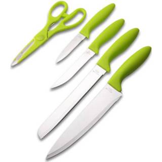👉 Snijplank groen staal PP KCASA KF-3 6 Stuks Keuken Multifunctioneel Roestvrij Gemakkelijk Knipmessen Scharen Mes Sets 8720072647867