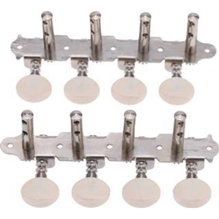 👉 Mandoline witte parel plastic mannen 4L + 4R String Tuners Duurzaam Machines Pinnen Tuning Key met Knoppen 8720034573807