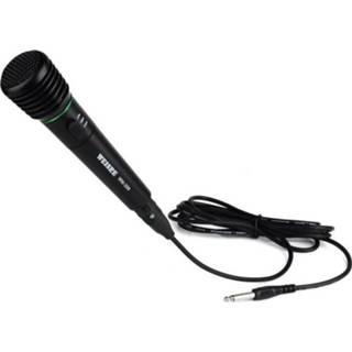 👉 Microfoon zwart 2.5 m Bedrade of Draadloze 2 in1 Handheld Mic Receiver System Un-directionele KTV Karaoke Muziek 8719899637328