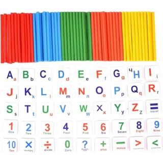 👉 Puzzel leer houten Fulljion Montessori Math Speelgoed Onderwijs Middelen Leren Sticks Magnetische Aantal Educatief Games 8720049311371