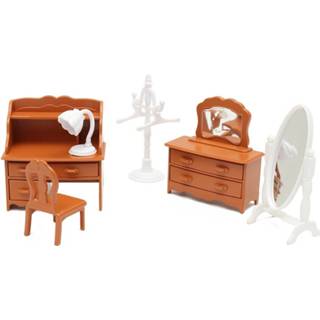 👉 Miniatuur kinderen Woonkamer Kaptafel Meubels Sets Voor Mini Poppenhuis Interieur Speelgoed 8720049315799