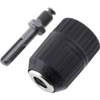 👉 Boorkop 2-13mm zelfsluitende Keyless Sleutel Impact Hamer Conversie Boor Houder met Vierkante Handvat drijfstang 8719898854849