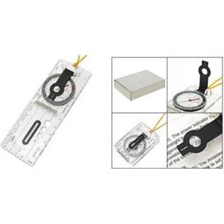 Schaal ELOS-Mini Plaatkompas Kaart Heerser Outdoor Camping Wandelen Fietsen Scouts Militaire Kompas f 8720049292984