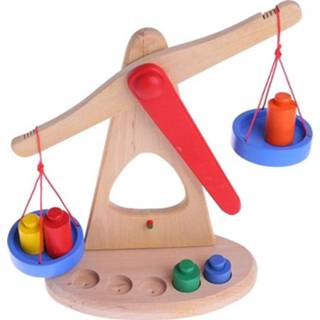 👉 Schaal baby's Montessori Educatief Baby Vroege Evelopment Grappig Balance Game Houten Speelgoed O26 8720049187594