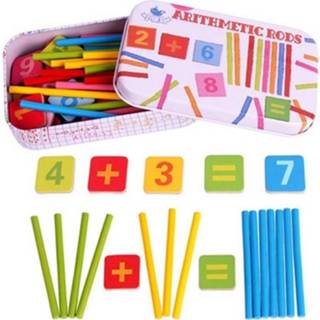 👉 Stokje IJzer baby's kinderen Collectie Baby Speelgoed Magnetische Box Tellen Stok Houten Educatief Rekenkundige Staven Math Kind Verjaardagscadeau 8720049188447