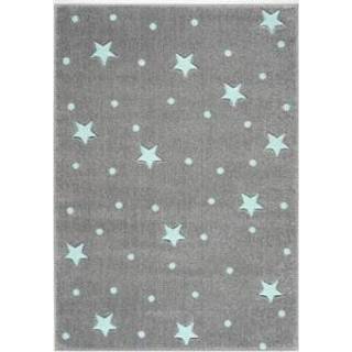 👉 Tapijt zilvergrijs grijs kinderen LIVONE Kids Love Rugs Heaven zilvergrijs/mint 160 x 220 cm - 758198332761