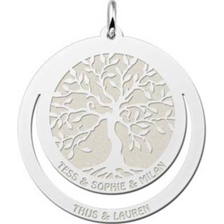 👉 Levens boom zilveren active Familiehanger met Levensboom | Names4ever