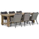 👉 Tuinset rope Half Round Grey dining sets grijs-antraciet Garden Collections Boston/Fourmile 260 cm 7-delig