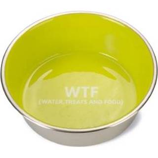 👉 Drinkbak groen RVS Beeztees Voer- en WTF - Hond 16cm 8712695179740