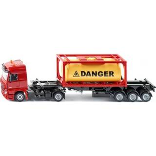 👉 Siku 3922 vrachtwagen met tank container 1:50 4006874039227