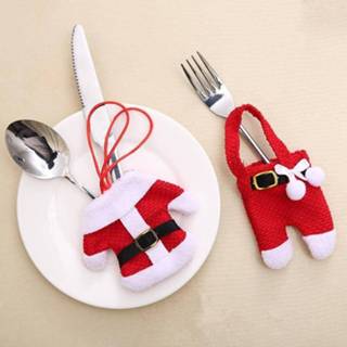 👉 Ornament 6 stks Kerst Kerstman Herten Decoratie voor Thuis Tafel Bestek Pocket Vork Mes Case Servies Covers - Stijl 2 8720073756537