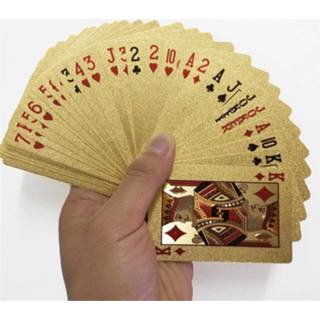 👉 Speelkaart Goudfolie Speelkaarten Waterdichte Texas Hold'em Poker Grappige hoogwaardige Sport Leisure Gokken PokerstarsVoor Tafel Spel 8720049307992