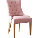 👉 Eetkamerstoel roze textiel Monaica Fancy 7109615959376