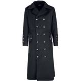 👉 Lange jas zwart winterjas H&R London Classic Military Coat 4060587557096