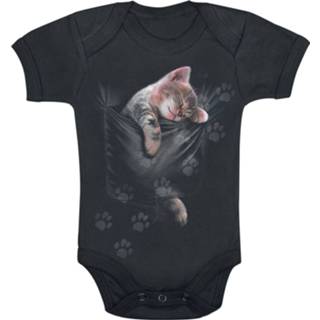 👉 Rompertje zwart body Spiral Pocket Kitten Romper 5055800652039