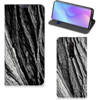 👉 Portemonnee grijs Book Wallet Case Xiaomi Mi 9T Pro Boomschors 8720215035643