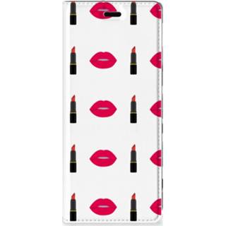 👉 Lippenstift Sony Xperia 5 Hoesje met Magneet Lipstick Kiss 8720215273359