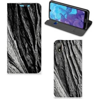 👉 Portemonnee grijs Book Wallet Case Huawei Y5 (2019) Boomschors 8720215398489